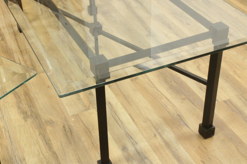 Contemporary Black Coffee Table & End Tables