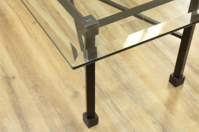 Contemporary Black Coffee Table & End Tables