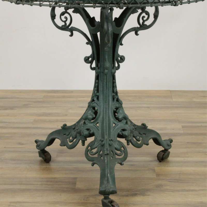 Victorian Cast Iron & Wire Plant Stand, Late 19th