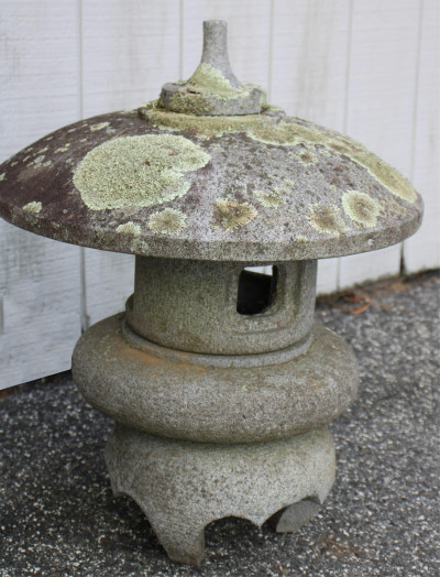 Chinese Style Carved Stone Garden Lantern
