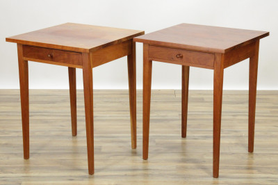 Image for Lot Pair Thomas Moser Cherry Side Tables