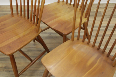8 Shaker Style Cherry Windsor Dining Chairs