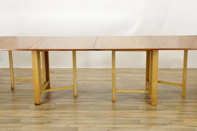 Bruno Mathsson Ash & Maple Ext Dining Table, 1960