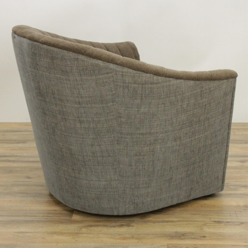 Contemporary Upholstered Swivel Armchair