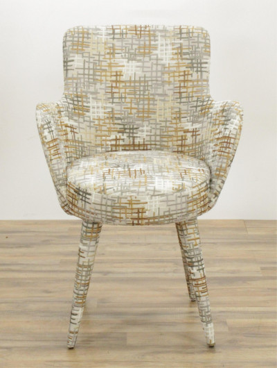 Modernist Style Upholstered Armchair