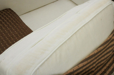 Manner of Tom Stringer Wood/Upholstered Sofa