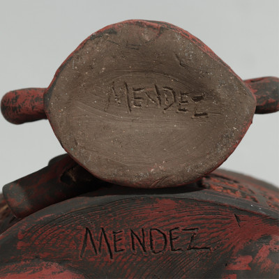 Louis Mendez Ceramic Mask & Two Figures