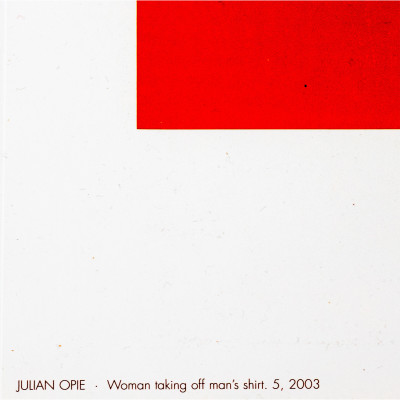 Julian Opie - Woman Taking Off a Man's Shirt