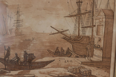 L. Caracciolo - Pair of Engravings of Port Scenes