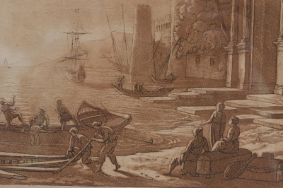 L. Caracciolo - Pair of Engravings of Port Scenes