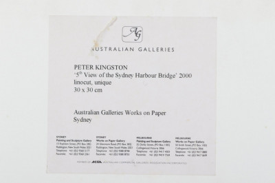 Peter Kingston; Jonathan Biddlecombe, signed