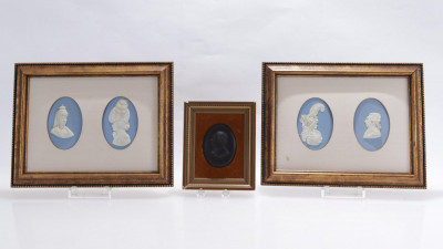 5 Wedgwood Jasperware Portraiture Plaques