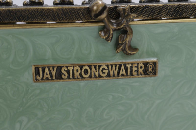 Jay Stongwater Jeweled Brass Picture Frame