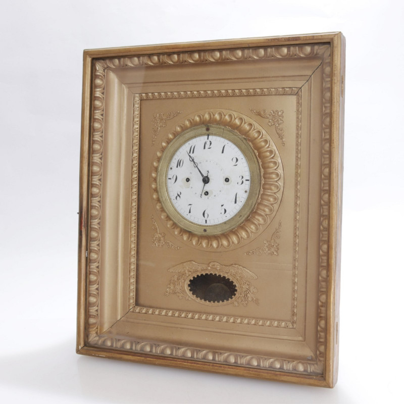 Victorian Giltwood/Composition Wall Clock, 19th C.