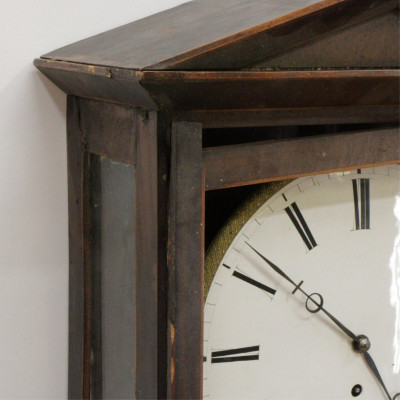 Victorian Inlaid Mahogany Regulator Clock, 19th C.