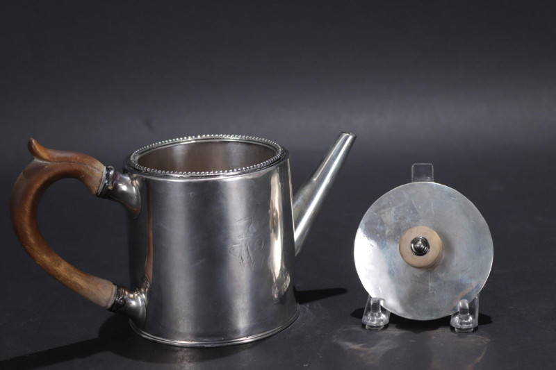 George III Silver Oval Teapot - Andrew Fogelberg