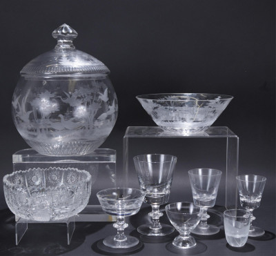 Image for Lot VSL Drinking Glasses, Additions; Punch Bowl