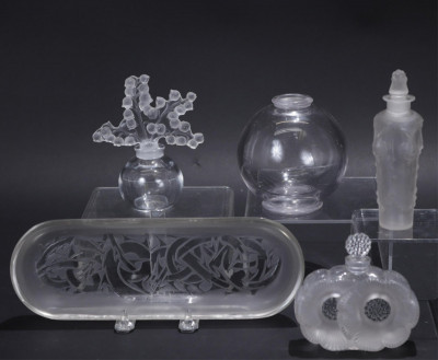Group of Lalique & R. Lalique Dresser Items