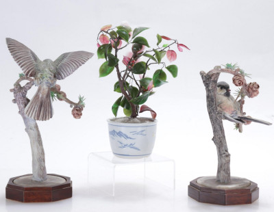 Royal Worcester Chickadees, Kalk Bird, Figurines