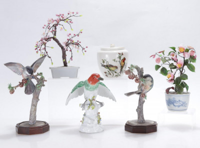 Royal Worcester Chickadees, Kalk Bird, Figurines