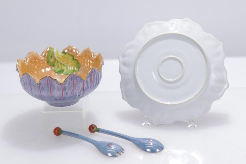 Noritake Four Piece Porcelain Salad Service