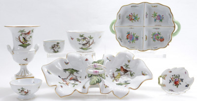 Image for Lot Seven Herend Serving Pieces