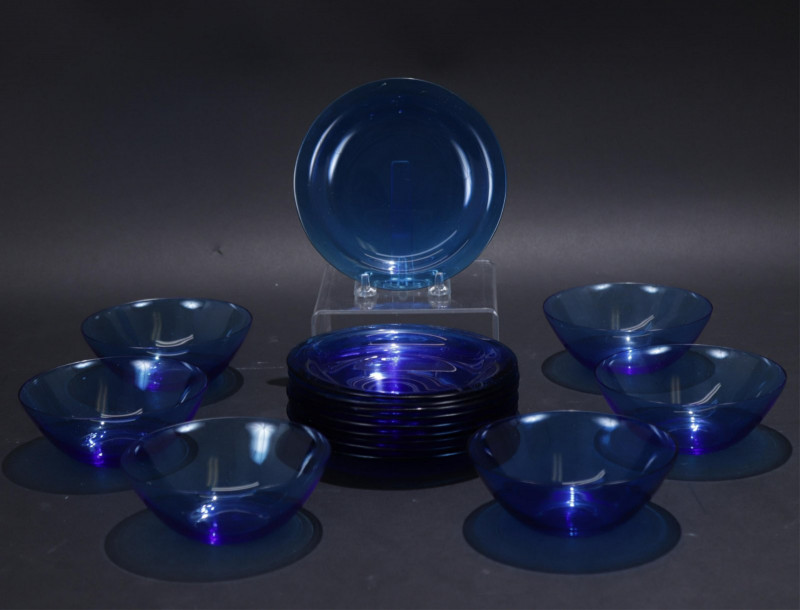 Group of Lalique and Rosenthal Dinnerware