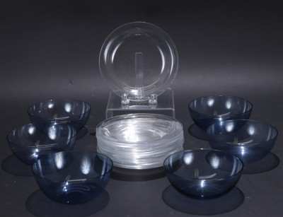 Group of Lalique and Rosenthal Dinnerware