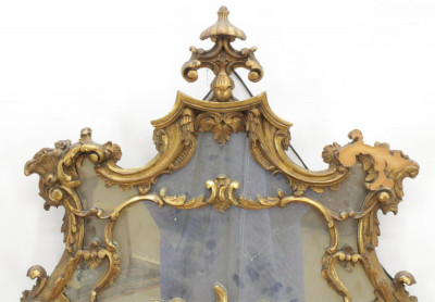 George II Style Gilt Wood Mirror