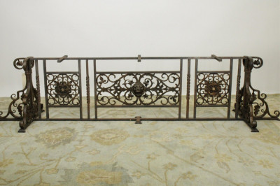 Image for Lot Continental Ironwork Fireplace Fender