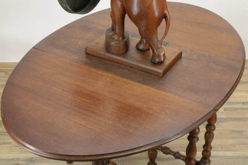Carved Teak Wood Elephant on Table