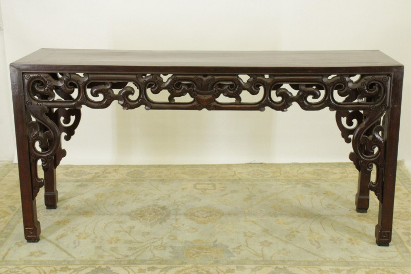 Chinese Wood Carved Alter Table
