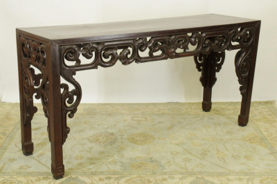 Chinese Wood Carved Alter Table