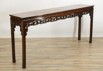 Image for Lot Chinese Wooden Carved Alter Table