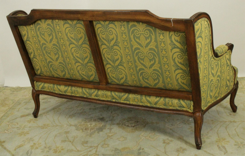 French Provincial Style Upholstered Loveseat