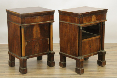 Image for Lot Pair of 19th C. Italian Neoclassical End Tables