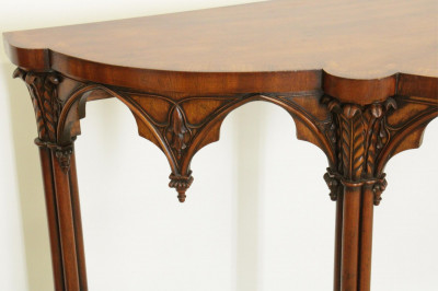 Gothic Revival Mahogany Serving Table
