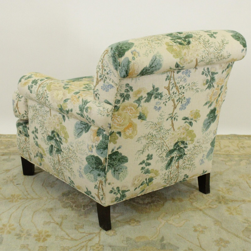 Custom Contemporary Upholstered Club Chair