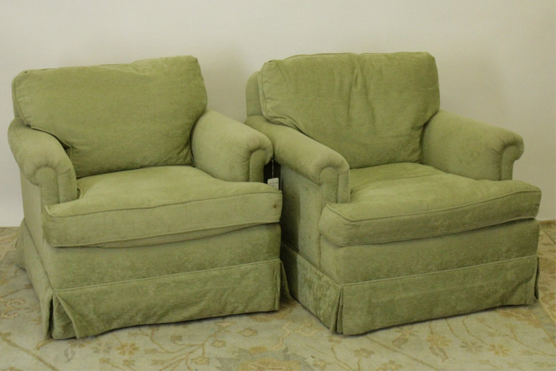 Pair of Brunshwig and Fils Lounge Chairs