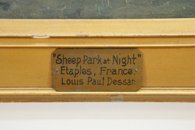 Louis Paul Dessar - Sheep Park At Night