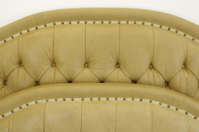 Custom Leather Upholstered King Size Bed