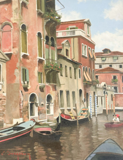 Image for Lot Eugene-Jean-Marie Bergeron - Scene of Venice