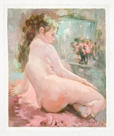 Christianne Gillonier - Sitting Nude Woman