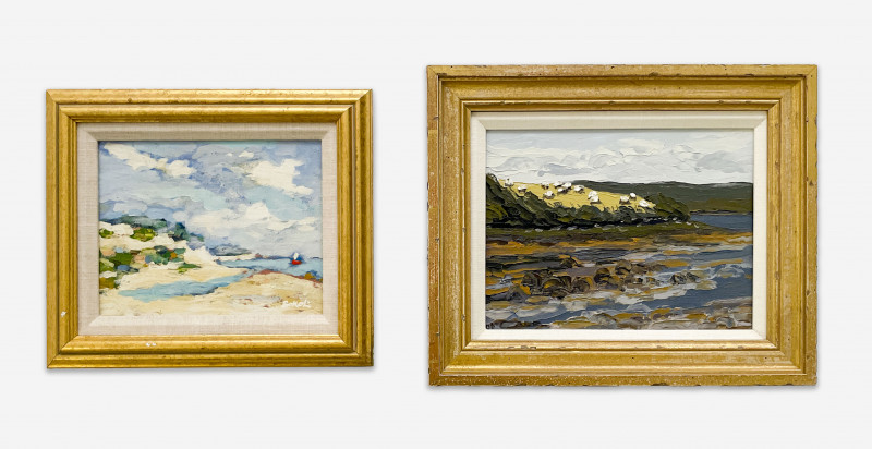 Beach and River Landscape (2) Paintings