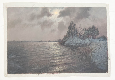J.L. van der Meide - Moon Glistened Lake