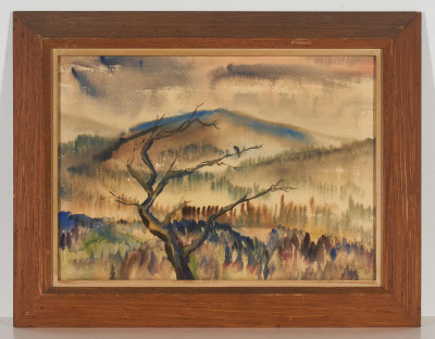 Artist Unknown - Landscape with Bare Tree