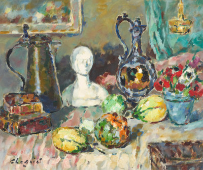 Alfred Chagniot - Still Life with Bust