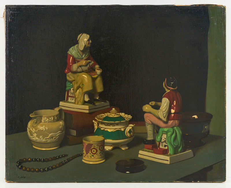 Artist Unknown - Still Life, Figures and Vessels