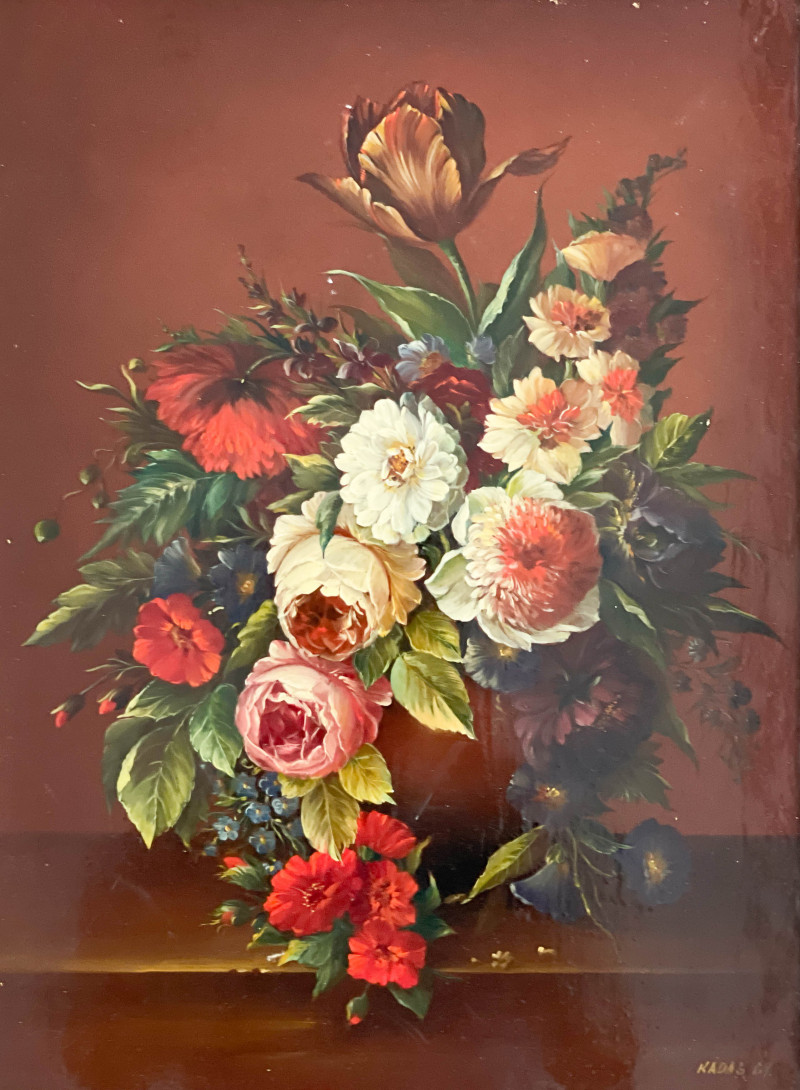Gyula Kadas - Pair of Two Bouquets