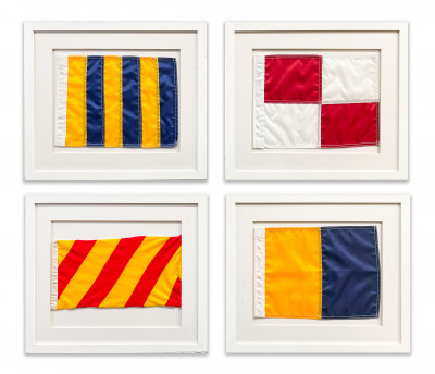 Group of 4 Maritime Flags